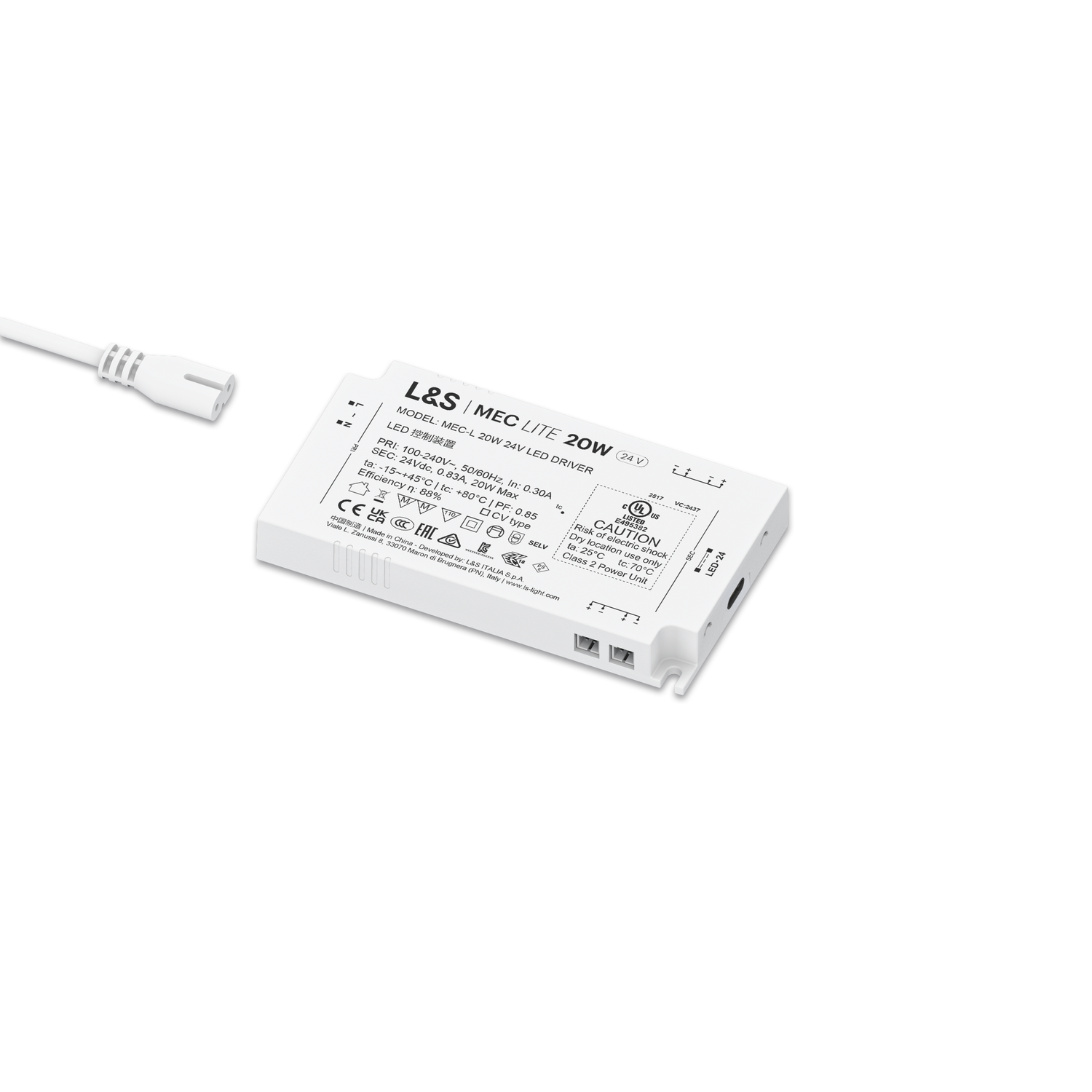Mec Lite led transfo 20W 24V